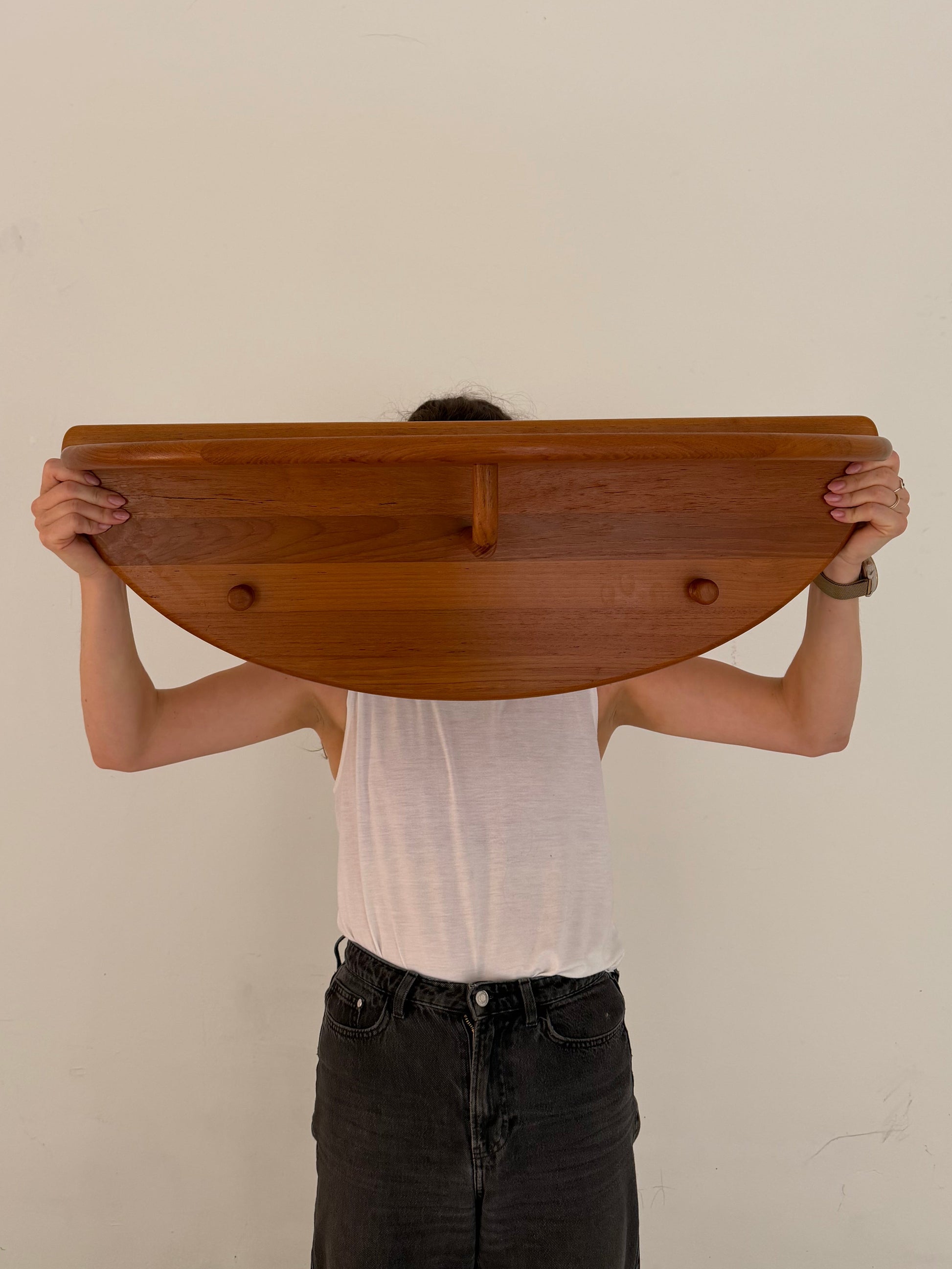 Halbrunde Garderobe Teak von Lysgaard Møbler