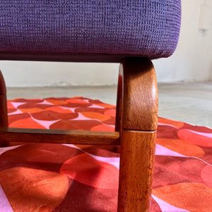 Hocker lila Teak von Preben Schou