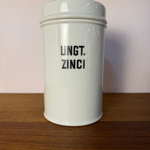 Apothekerdose Ungt. Zinci weiß Porzellan - 1000 ml