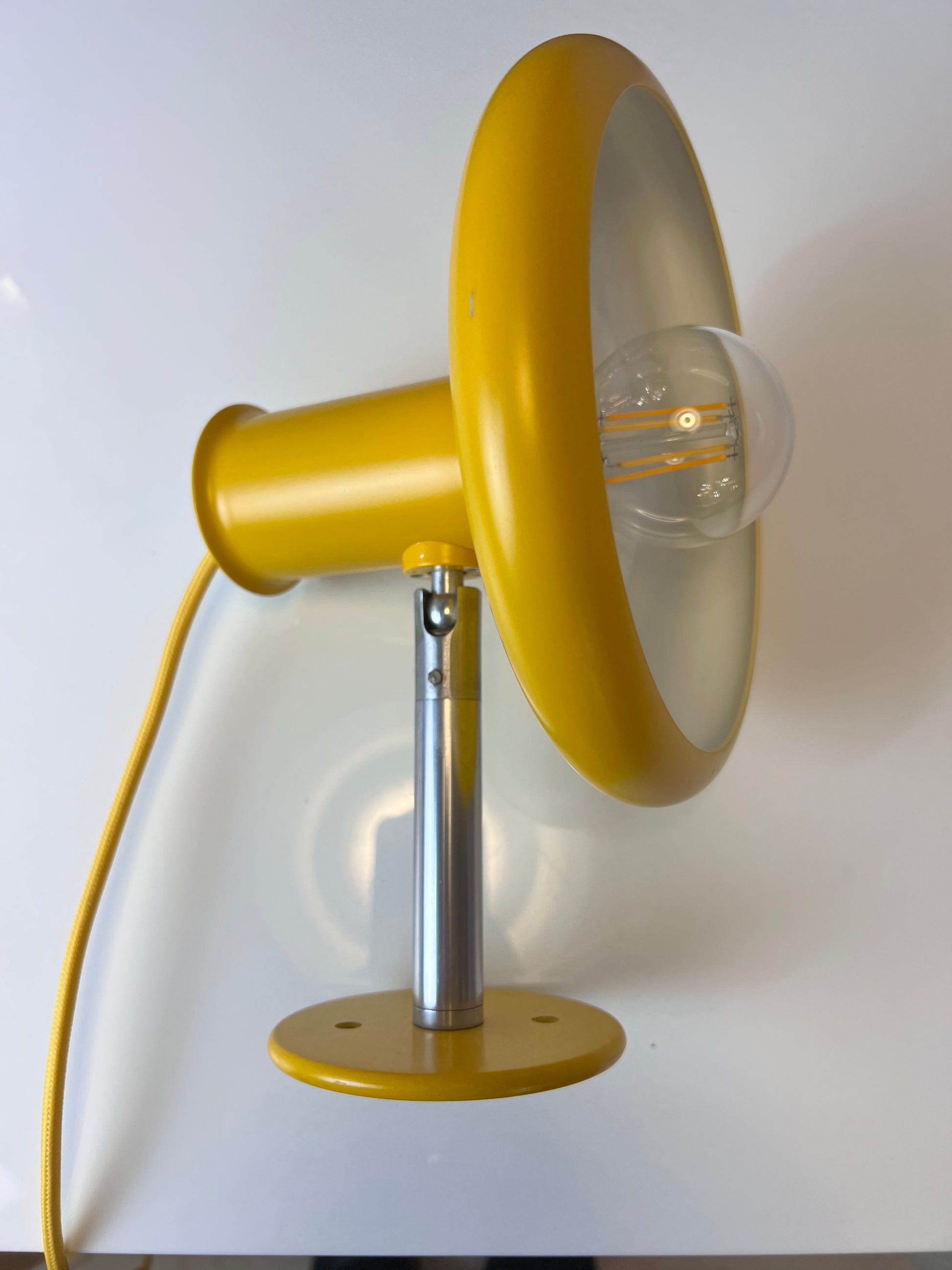 Wandlampe Optima gelb von Hans Due für Fog & Mørup