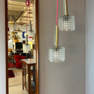 Hängelampe Glas Chrom