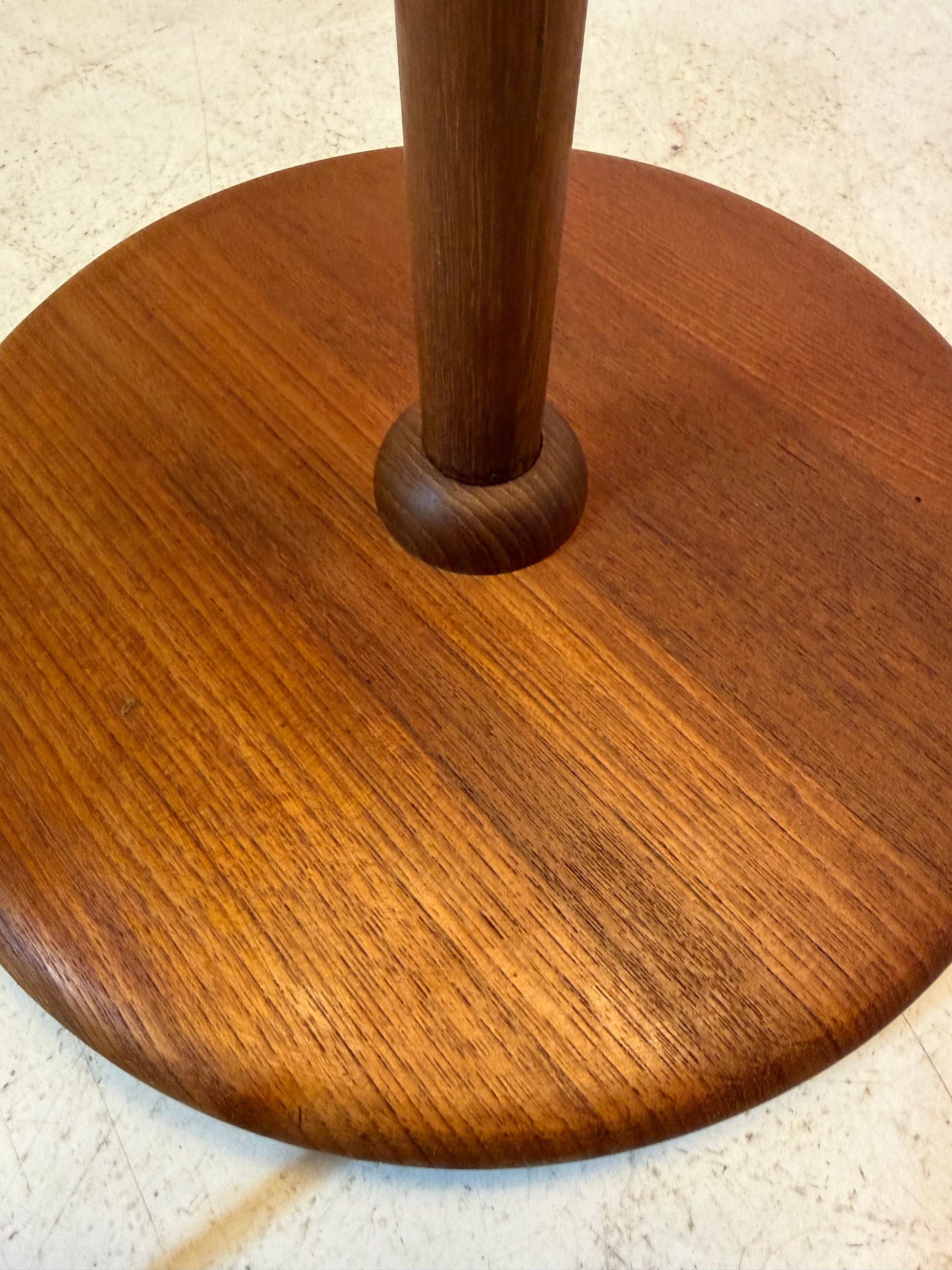 Stehlampe Maiglöckchen von Domus Teak und Rohseide