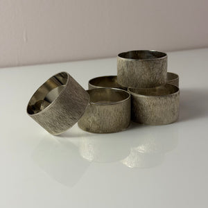 Set: 6x Serviettenring versilbert
