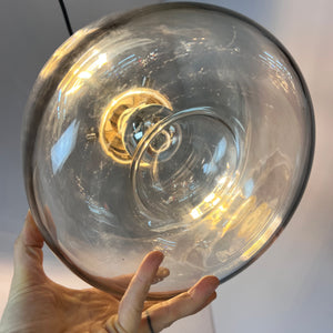 Hänge- oder Deckenlampe Glas Chrom von Glashütte Limburg