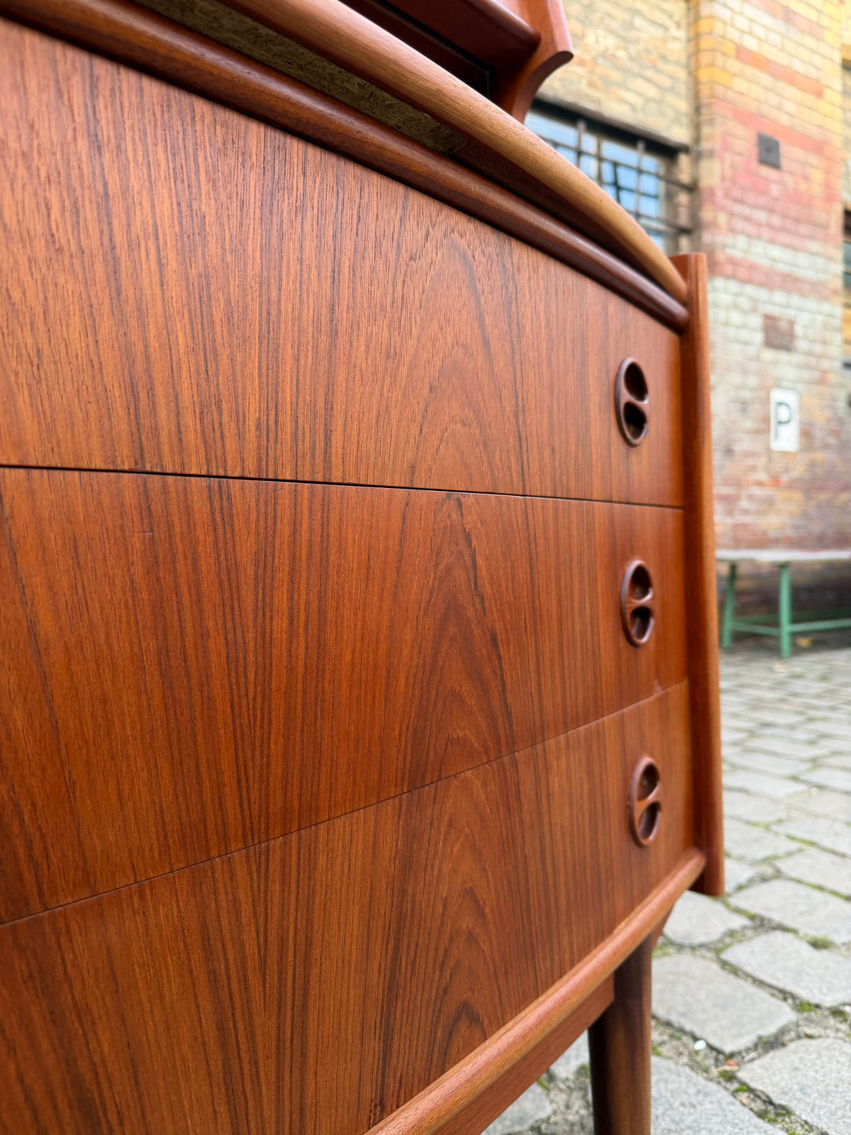 Sekretär Teak von Gunnar Falsig für Holstebro Møbelfabrik