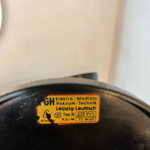 Tischlampe schwarz Bakelit von PGH