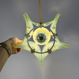 Hängelampe Pentagon Strukturglas aus Deutschland