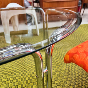 Couchtisch Glas & Chrom