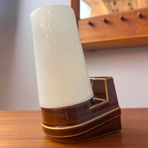 Wandlampe Modell 6080 braun von Sigvard Bernadotte für Ifö