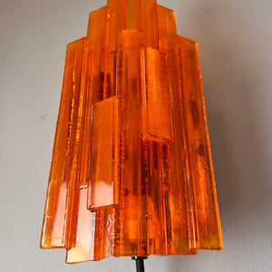 Wandlampe orange von Claus Bolby für Cebo