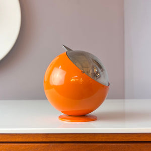 Kugelaschenbecher orange Chrom von Quist