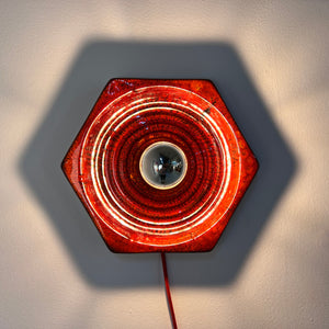 Wandlampe rot Keramik von Hustadt Leuchten