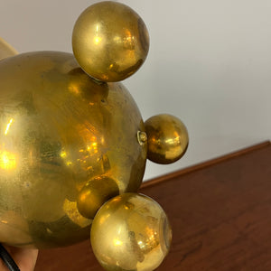 Kugeltischlampe Messing von Gusums Bruk aus Schweden