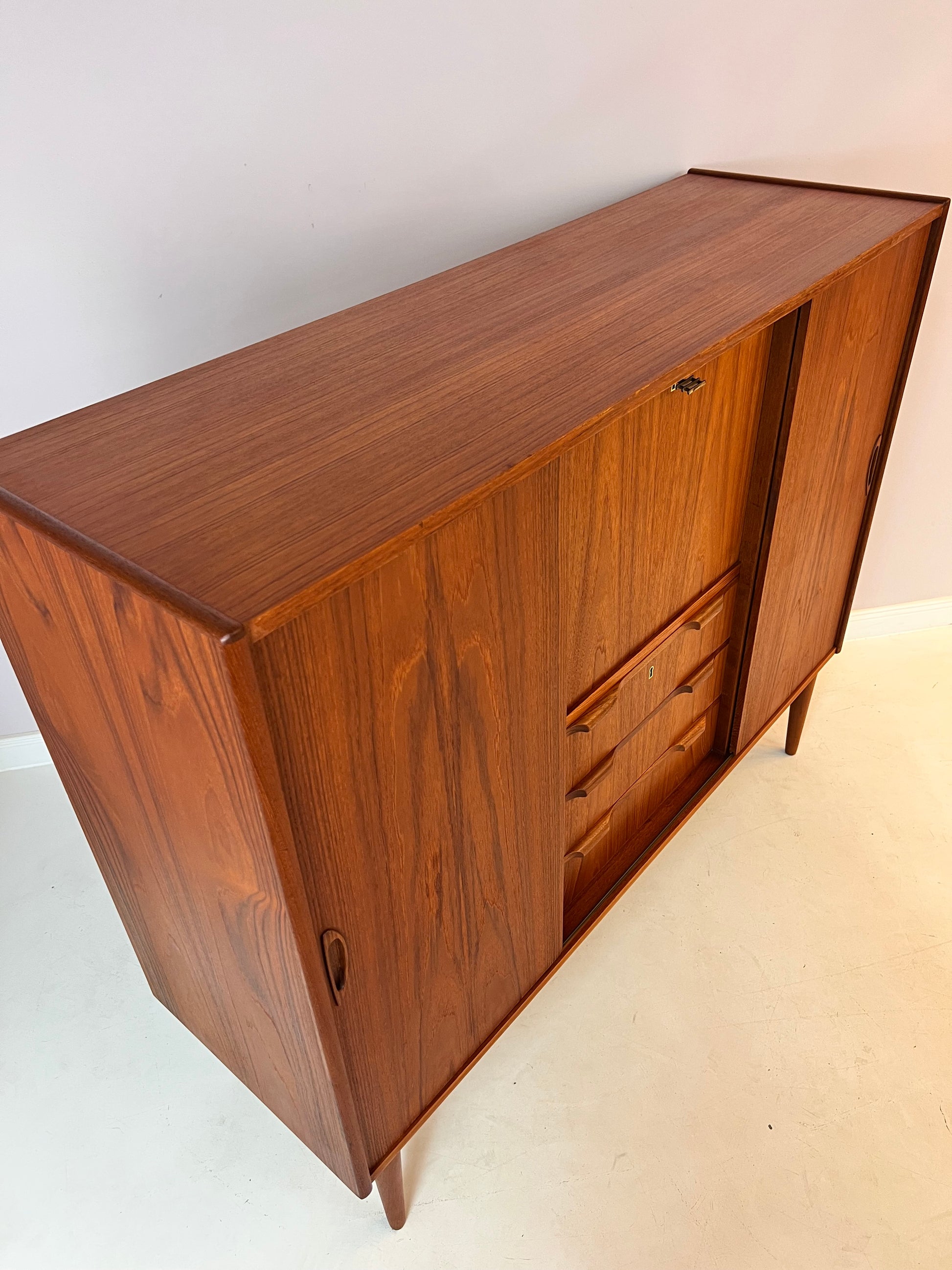 Highboard Teak von Tibergaard aus Dänemark