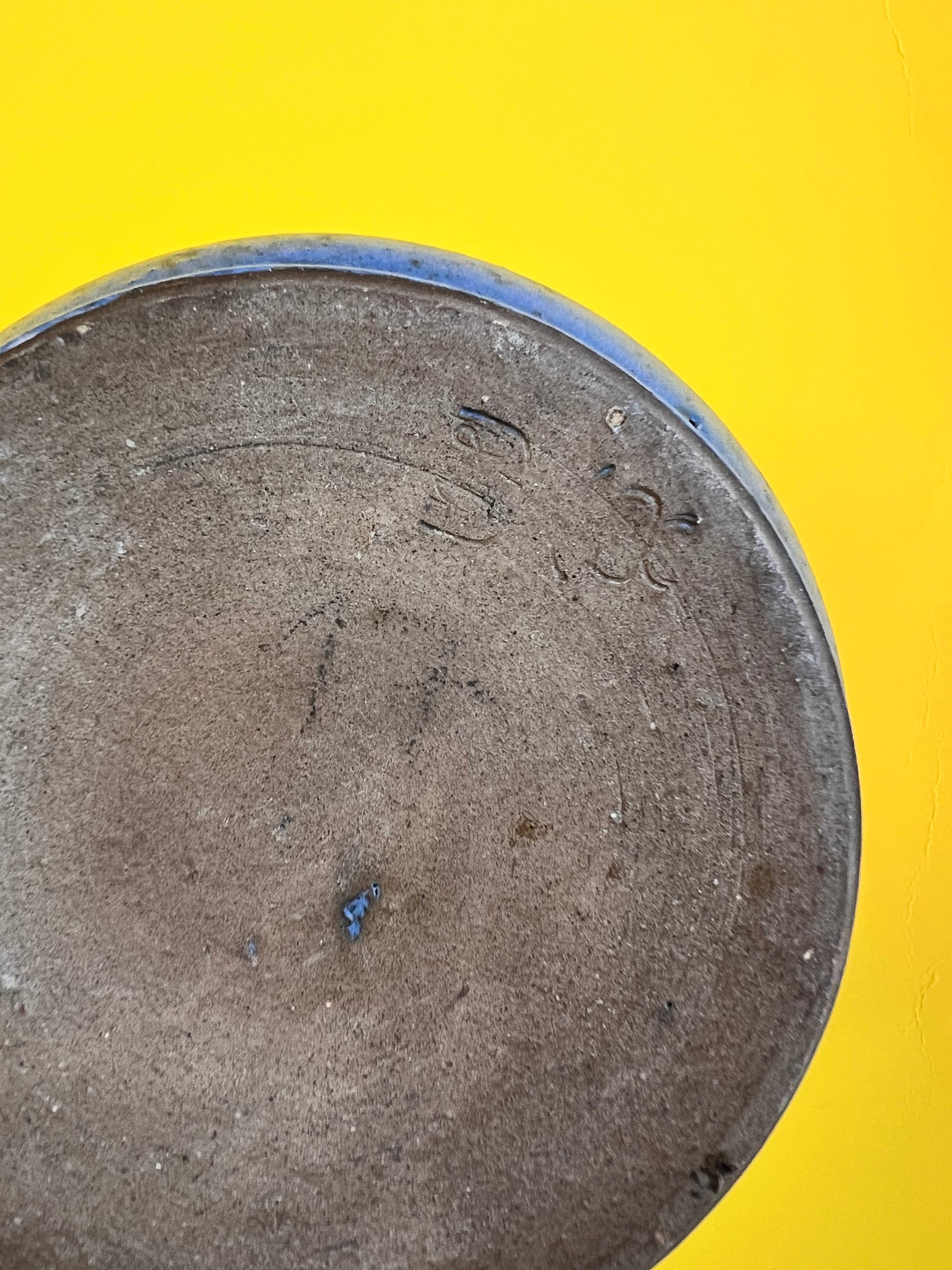 Vase blau braun Kunstkeramik von Karl Jüttner DDR