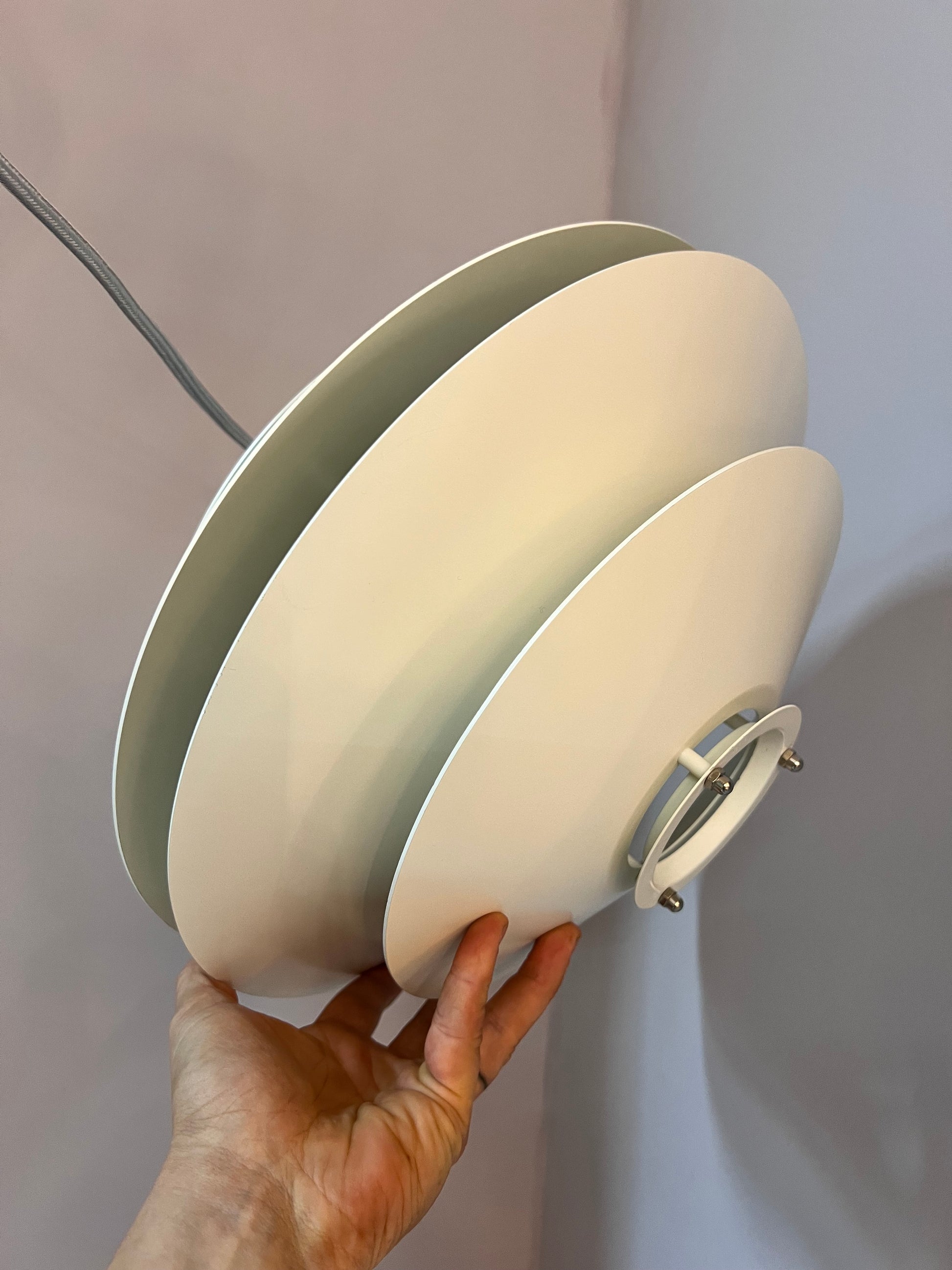 Lamellenlampe weiß