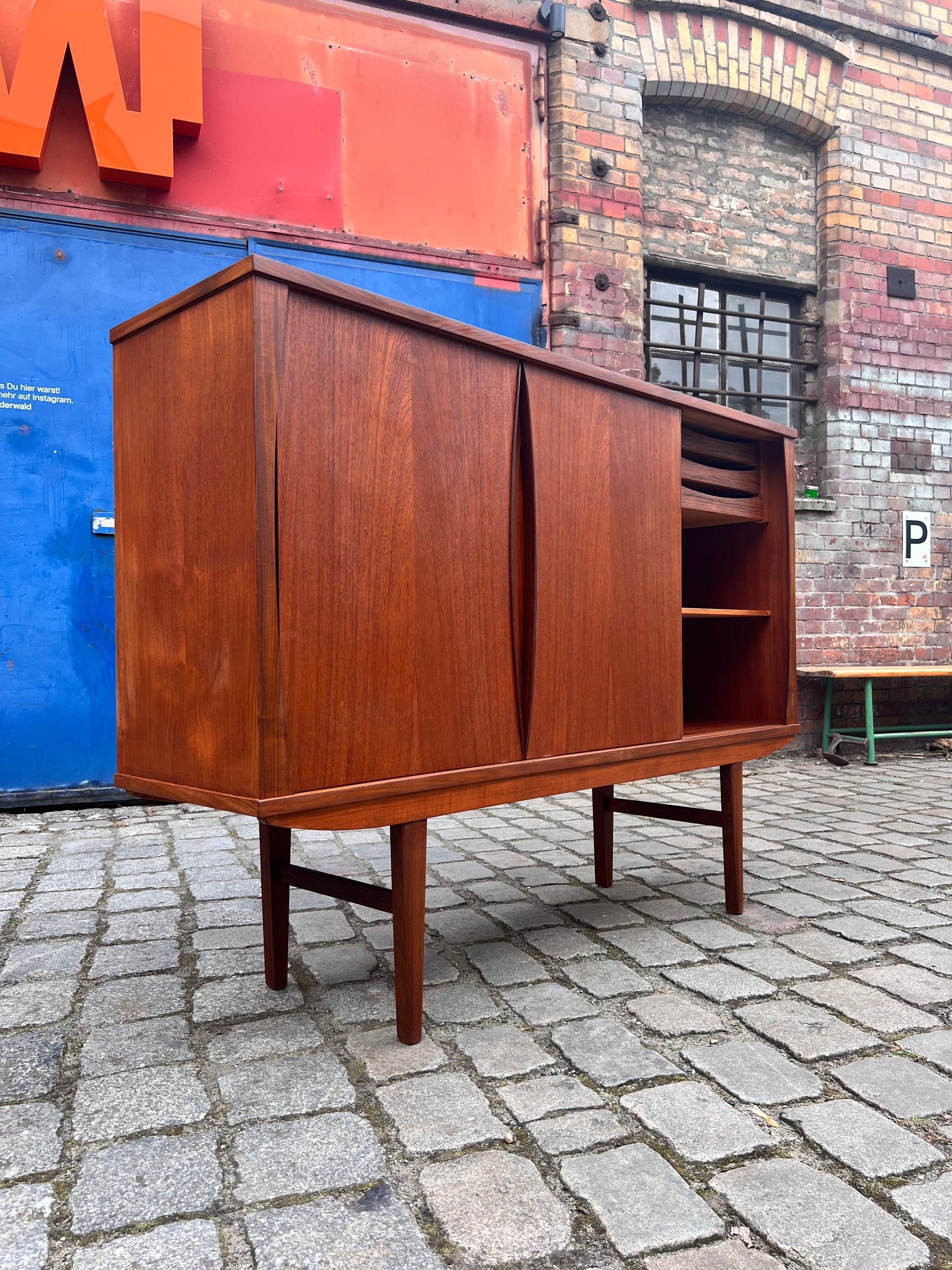 Highboard Teak von Karlit aus Schweden