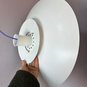 Lamellenlampe weiß lila von Formlight