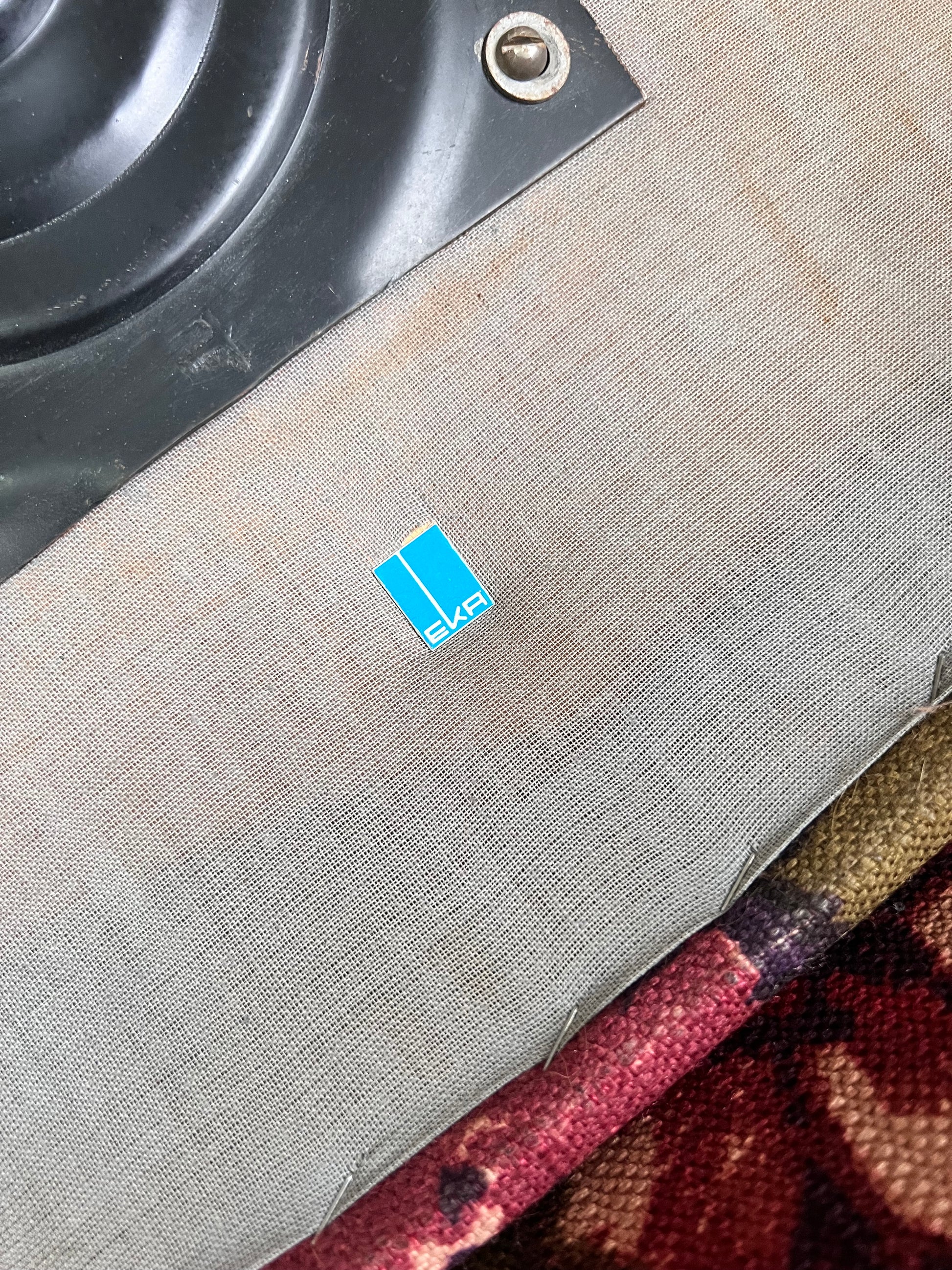 Set: 2x Drehstuhl rot floral von EKA Wohnmöbel