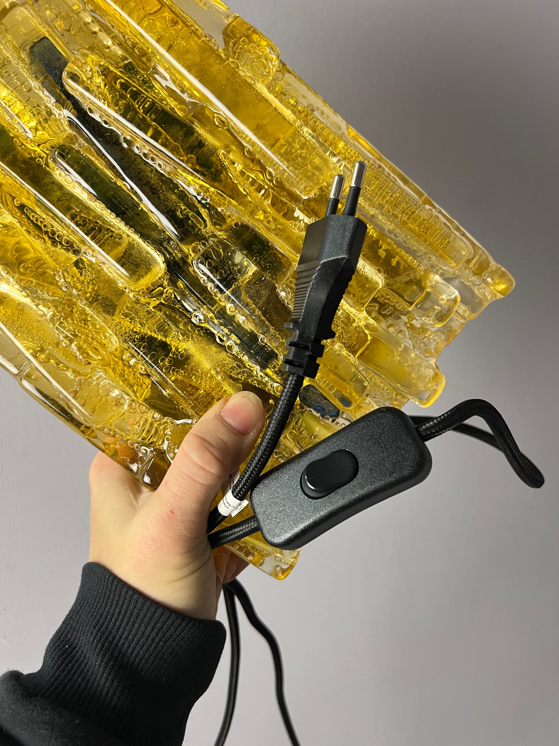 Wandlampe gelb von Claus Bolby für Cebo