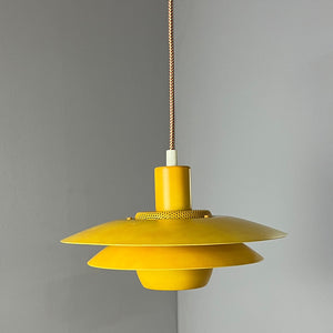 Lamellenlampe gelb aus Dänemark