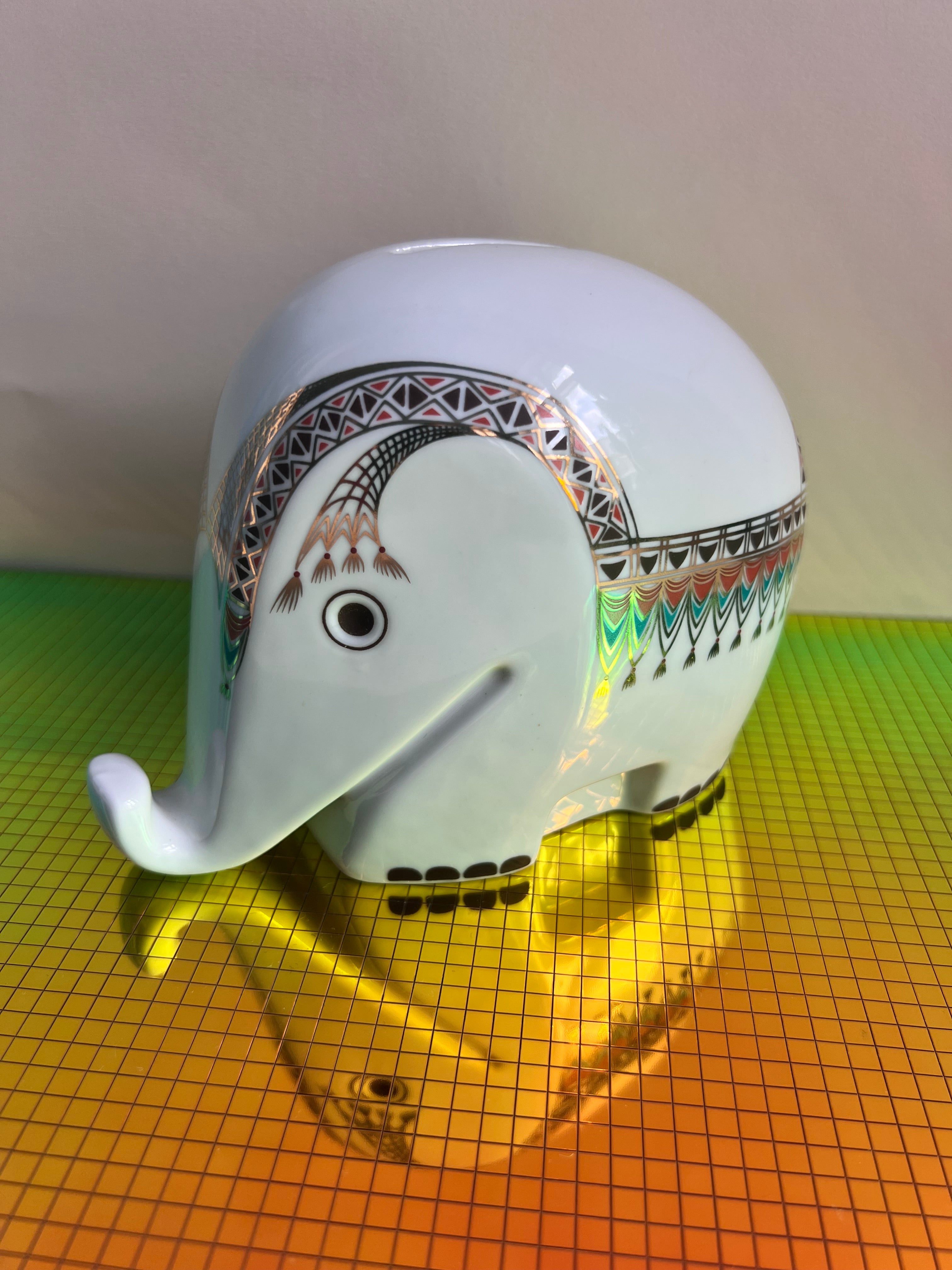 Deutsch Höchst『Spardose Elefant』L.Colani Elefant von Luigi Colani für Höchst Porzellan – Frau Wunderwald
