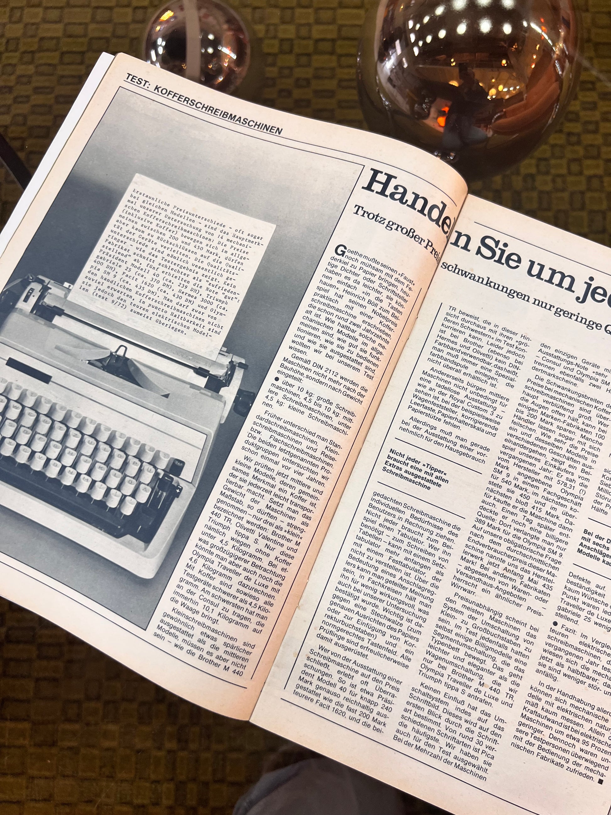 Stiftung Warentest Zeitschrift Juli 1973