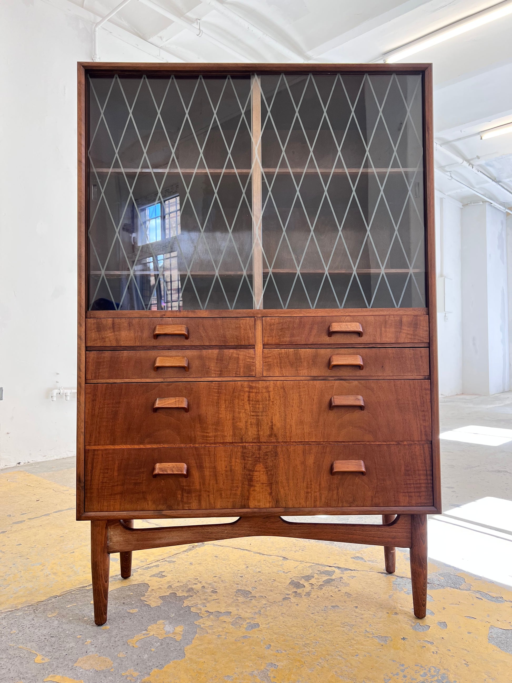 Vitrinenschrank Teak aus Dänemark
