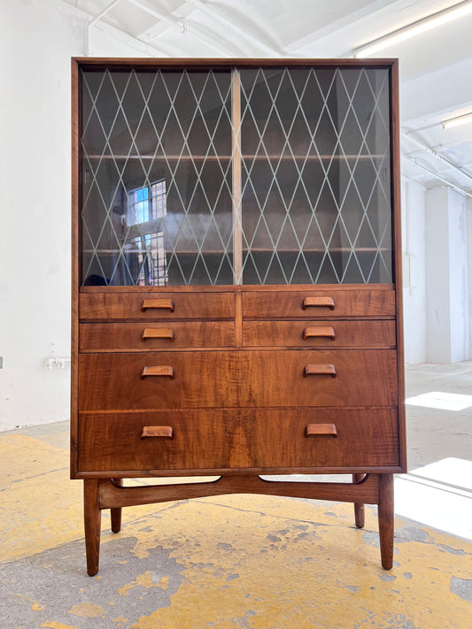 Vitrinenschrank Teak aus Dänemark