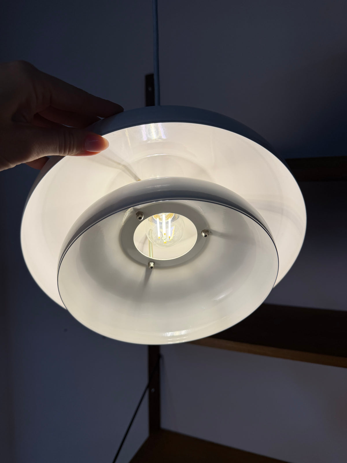 Lamellenlampe weiß aus Dänemark