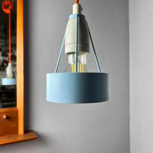 Hängelampe Typ 16800 blau von Louis Poulsen  neu lackiert
