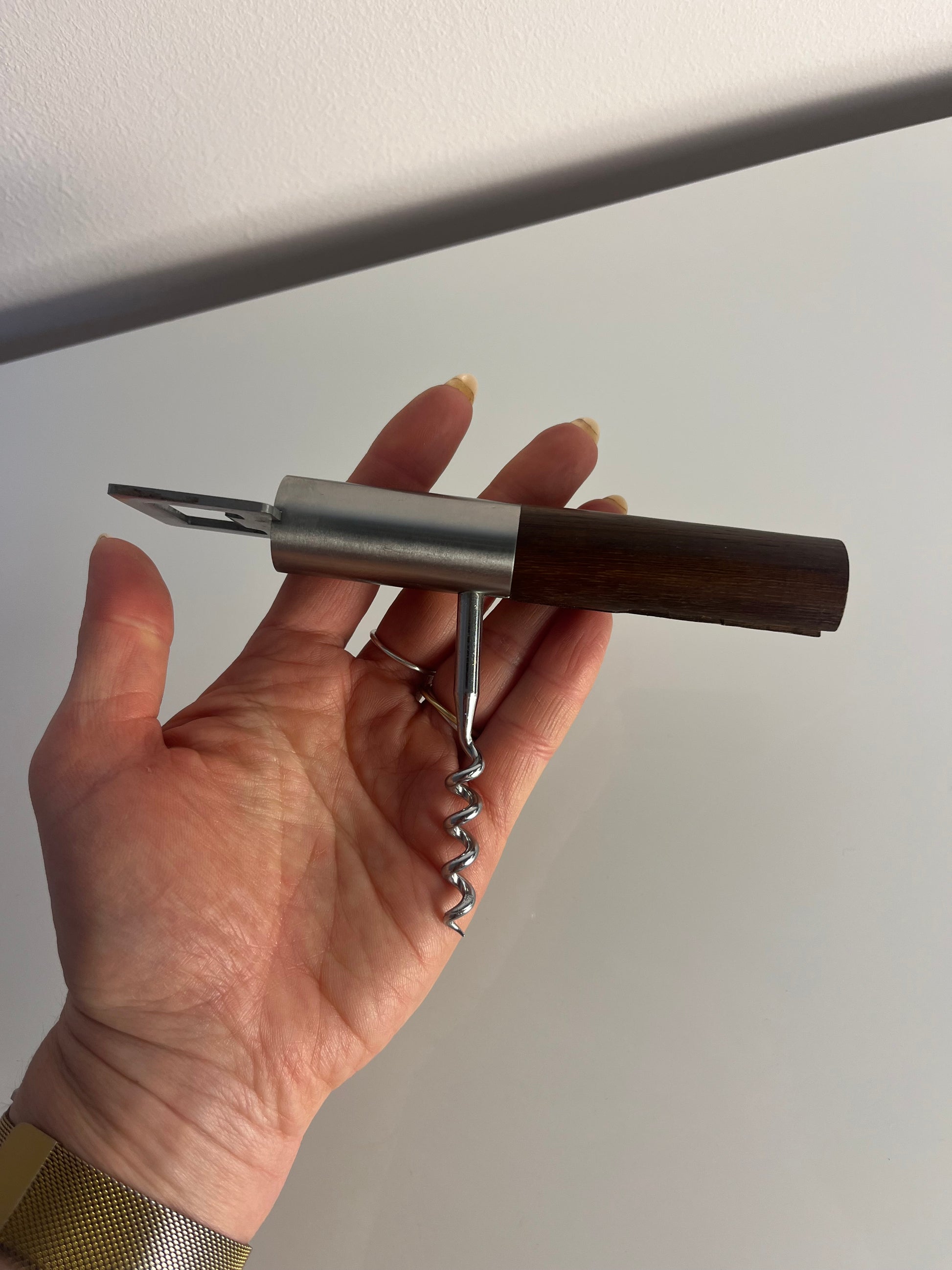 Kombi Flaschenöffner Teak aus Dänemark