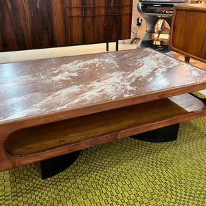 Couchtisch Marmor Teak