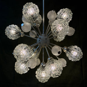Sputnik Kronleuchter von Elektrofém ISZ