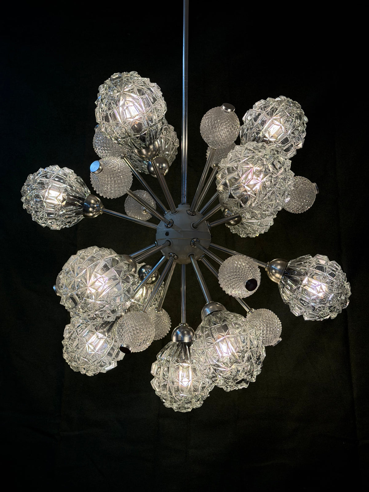 Sputnik Kronleuchter von Elektrofém ISZ
