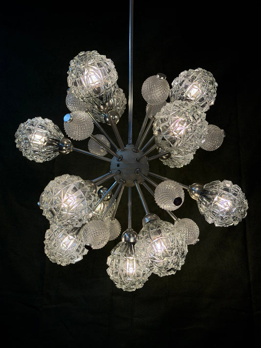 Sputnik Kronleuchter von Elektrofém ISZ