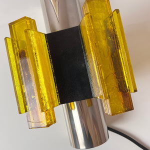 Wandlampe gelb schwarz von Claus Bolby für Cebo