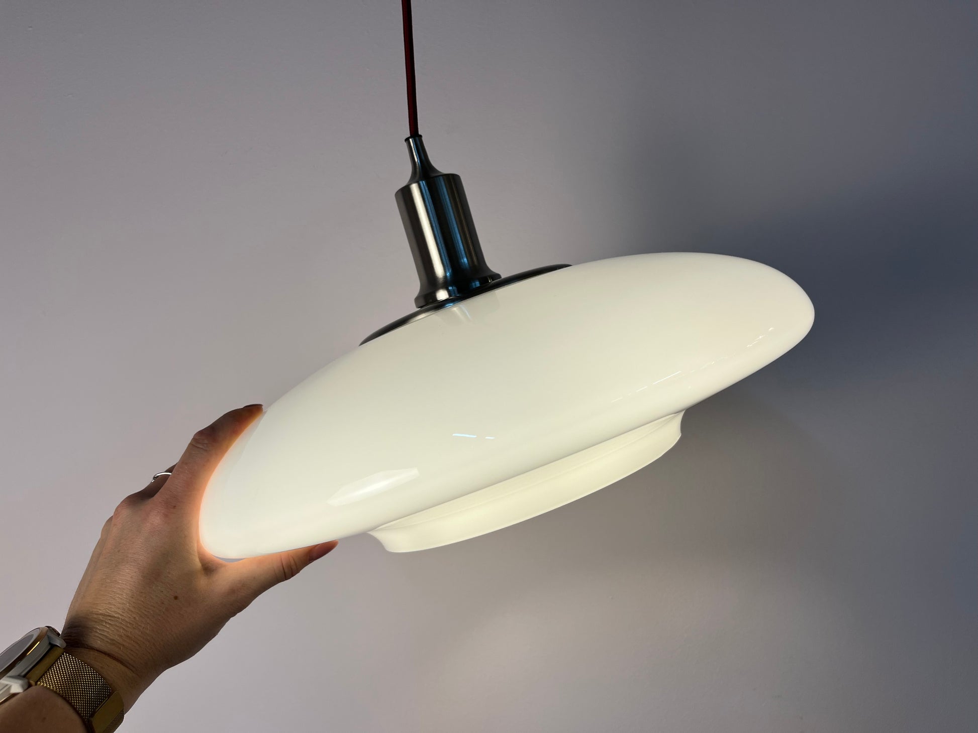 Hängelampe TÄLLBYN weiß Glas für IKEA
