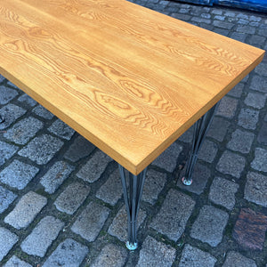 Klubtisch 602/V Esche von Franz Ehrlich für Hellerau UPCYCLING