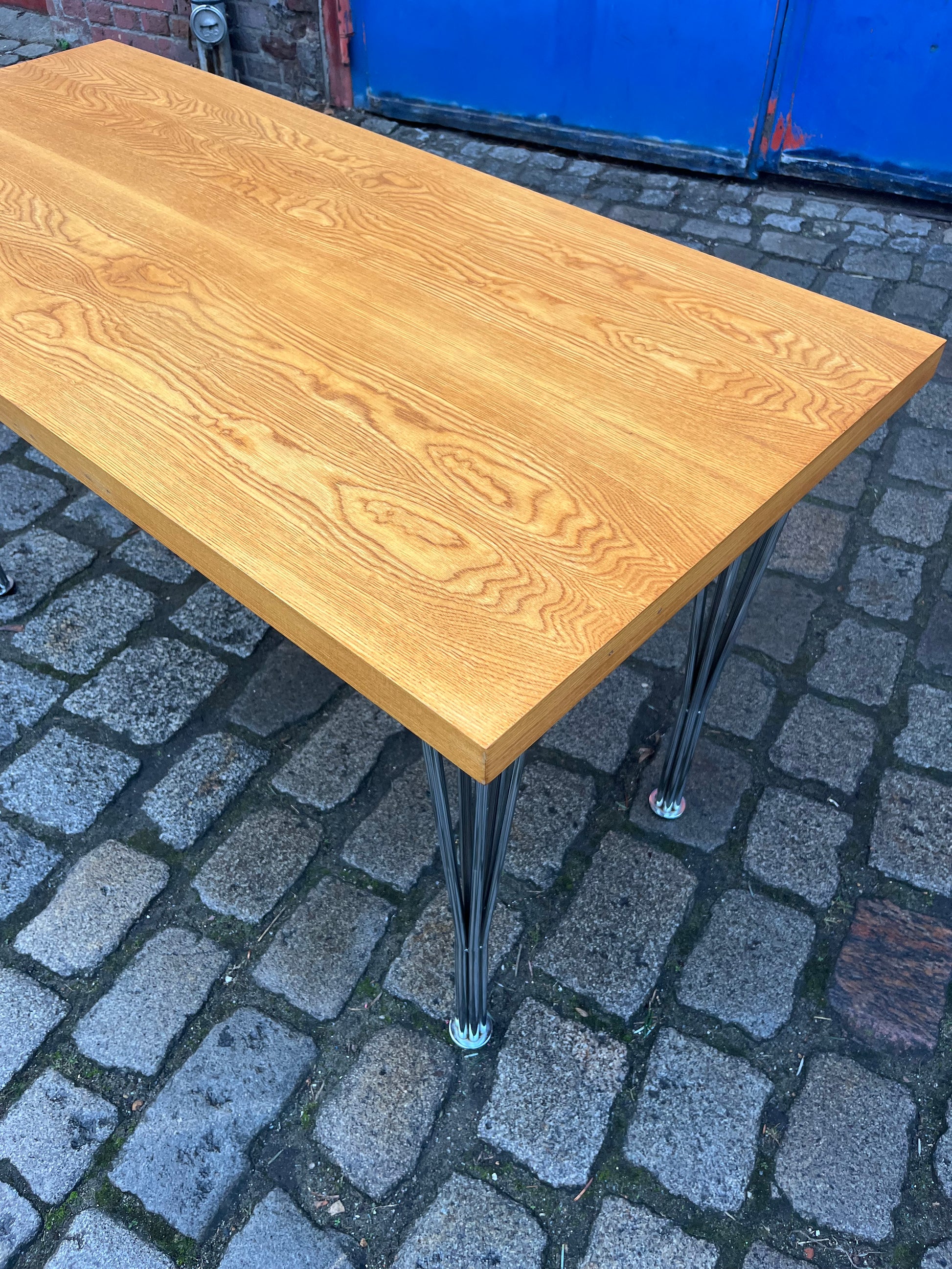 Klubtisch 602/V Esche von Franz Ehrlich für Hellerau UPCYCLING