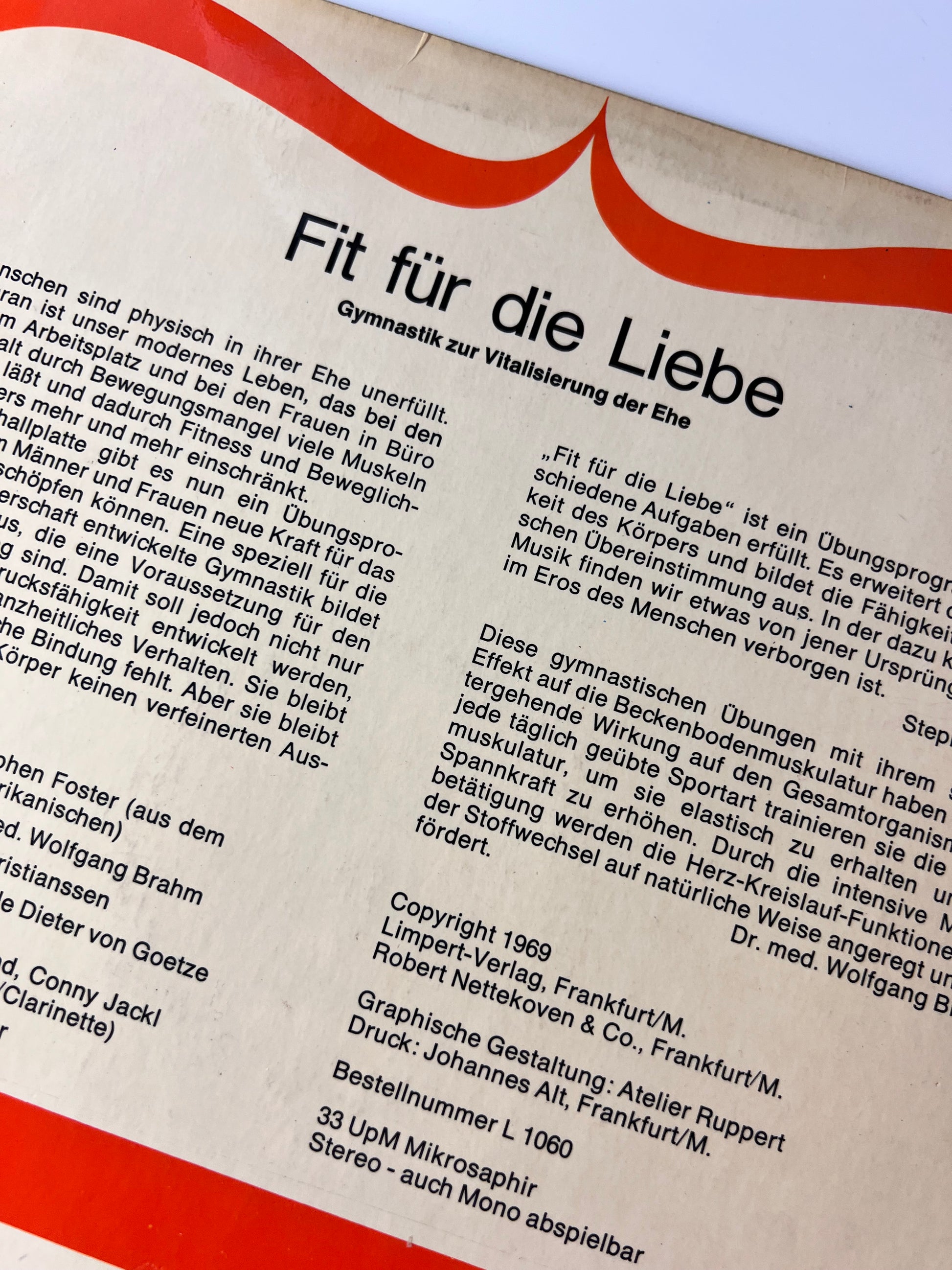 Schallplatte: Fit für die Liebe