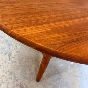 Runder Couchtisch Teak von Niels Bach
