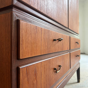 Büroschrank Teak mit Schloss aus Dänemark