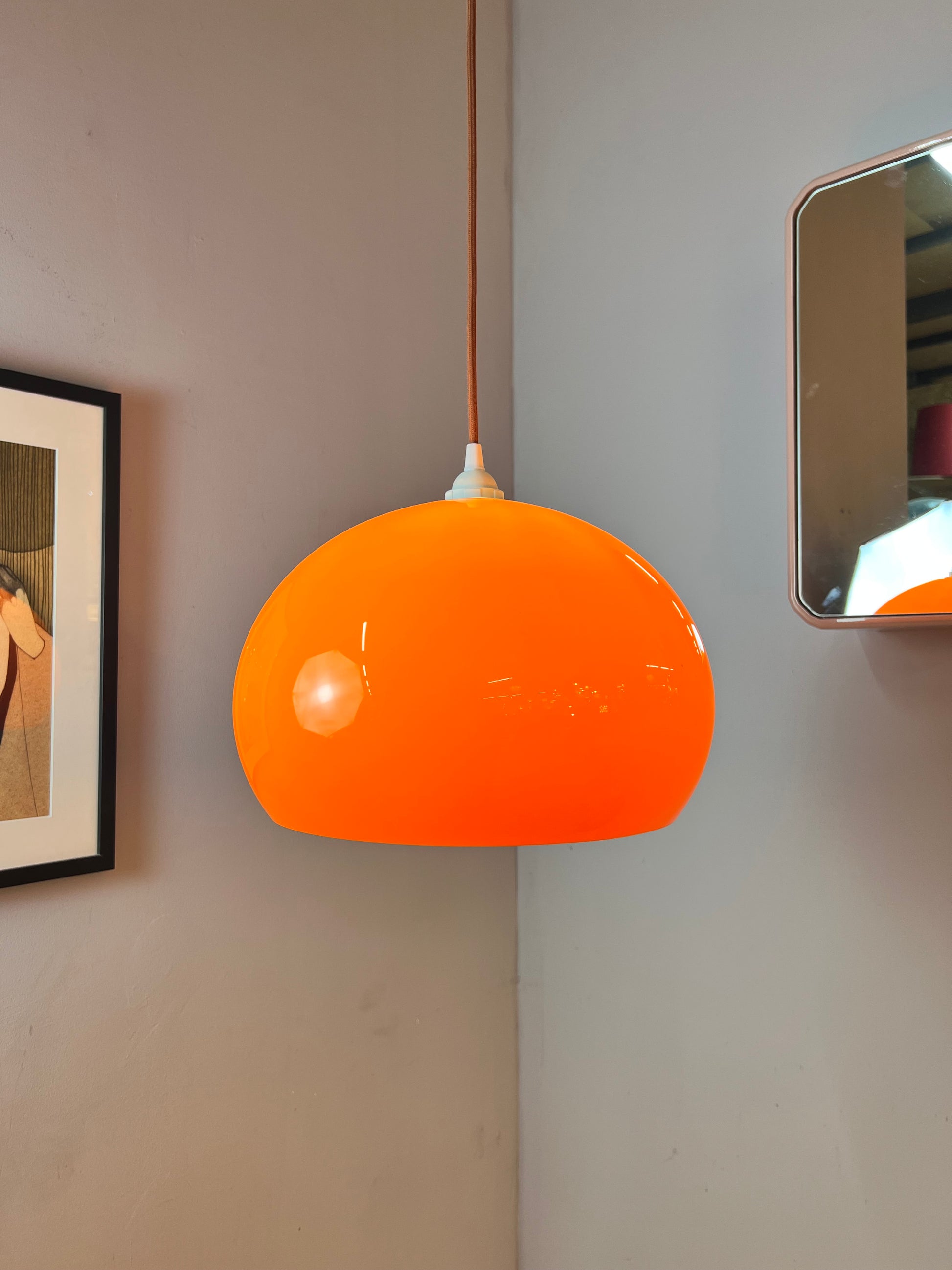 Hängelampe orange von Guzzini