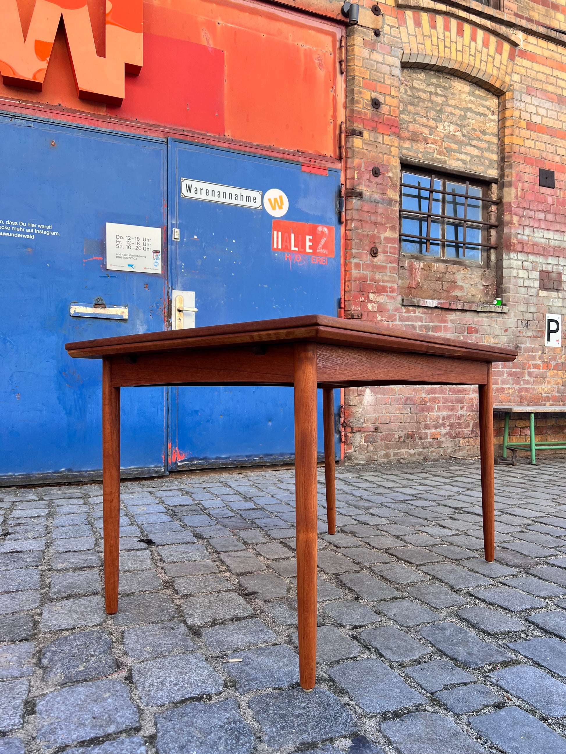 Ausziehbarer Esstisch Teak aus Dänemark