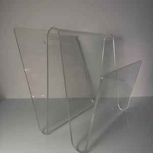 Zeitschriftenständer transparentes Plexiglas
