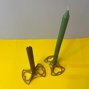 Kerzenständer Messing mit Herzen