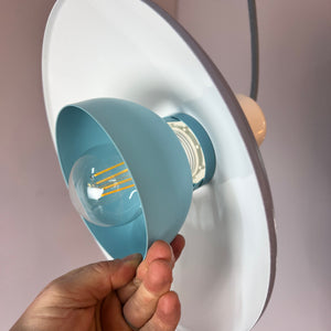 Lamellenlampe Typ 728 neu lackiert von Horn