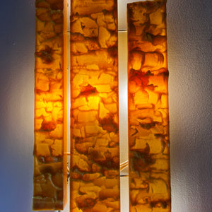 Wandlampe gelb von Uwe Mersch