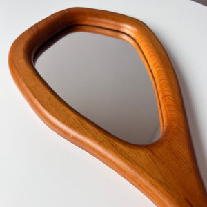 Handspiegel Buche 70er